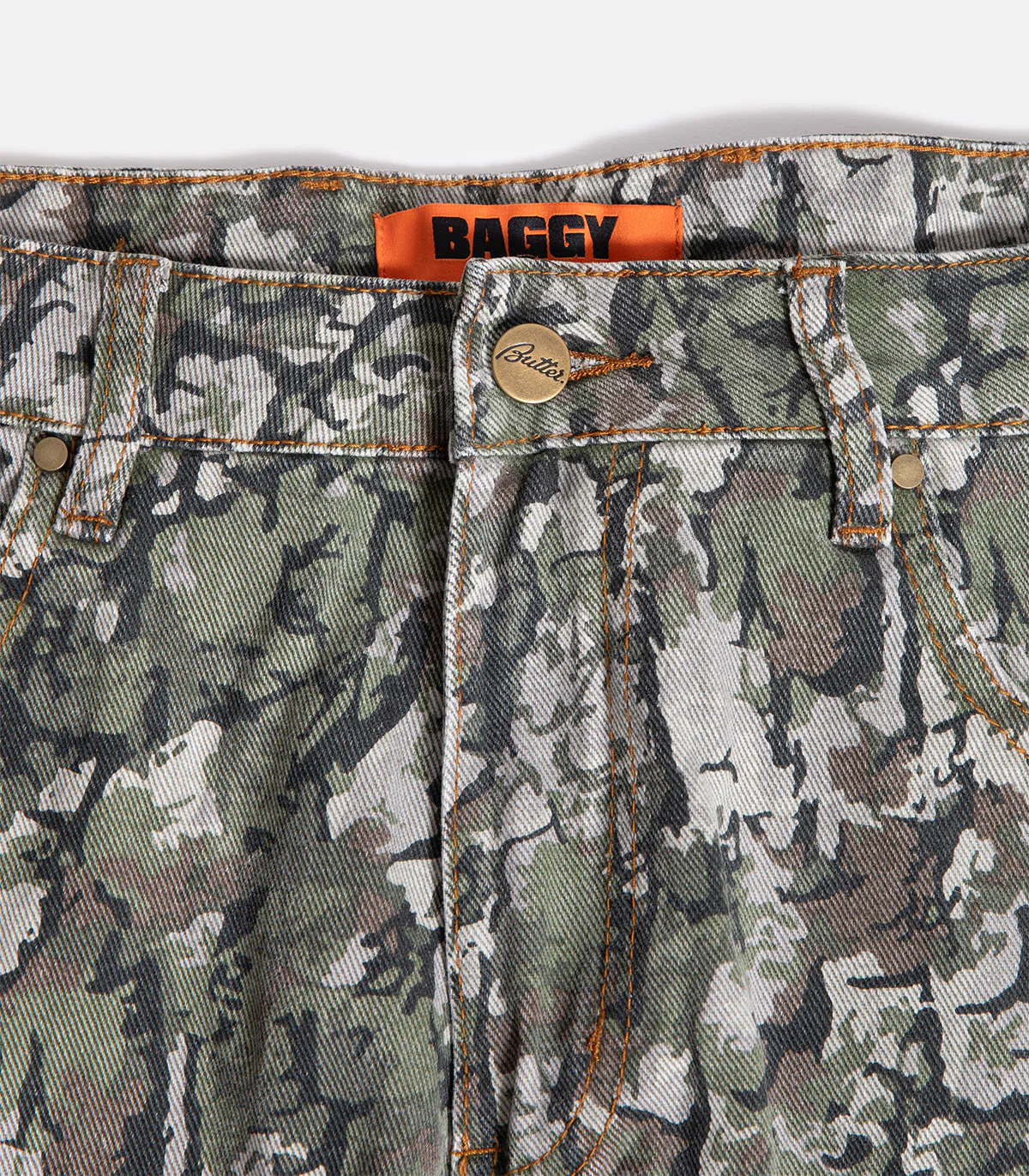 Butter Goods Bark Camo Denim Jeans - Image 3