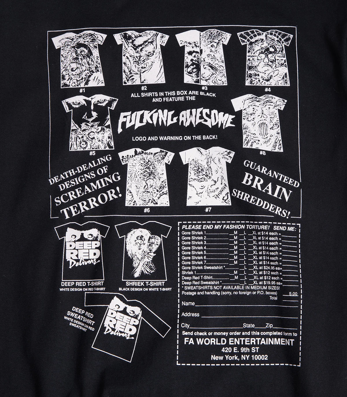 Fucking Awesome Gore Shriek T-Shirt - Image 2