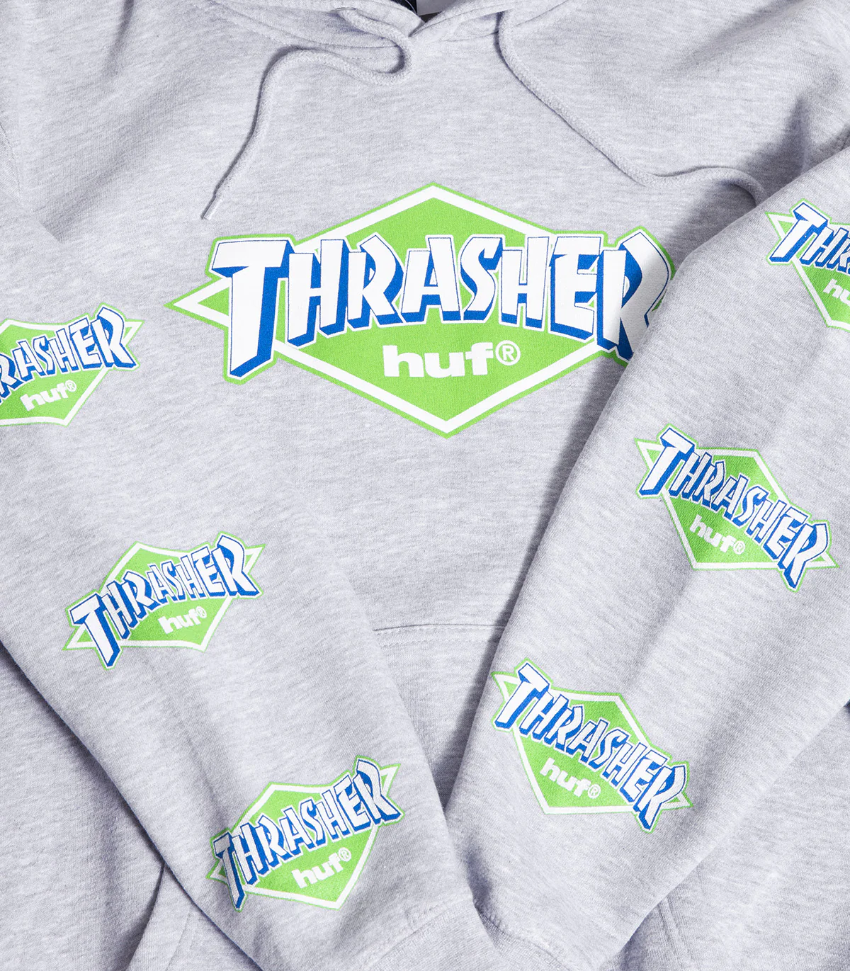 Huf X Thrasher Logo Hooded Sweatshirt - Image 2