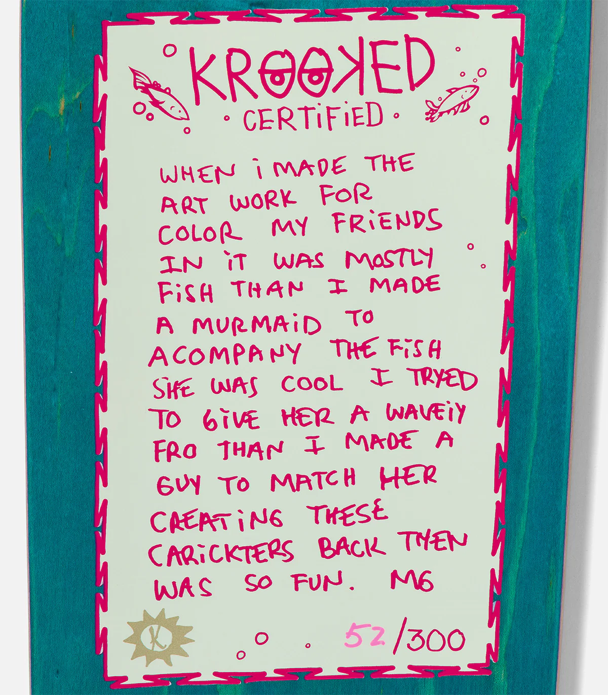 Krooked Hand Screened Mermaid Deck - Image 4