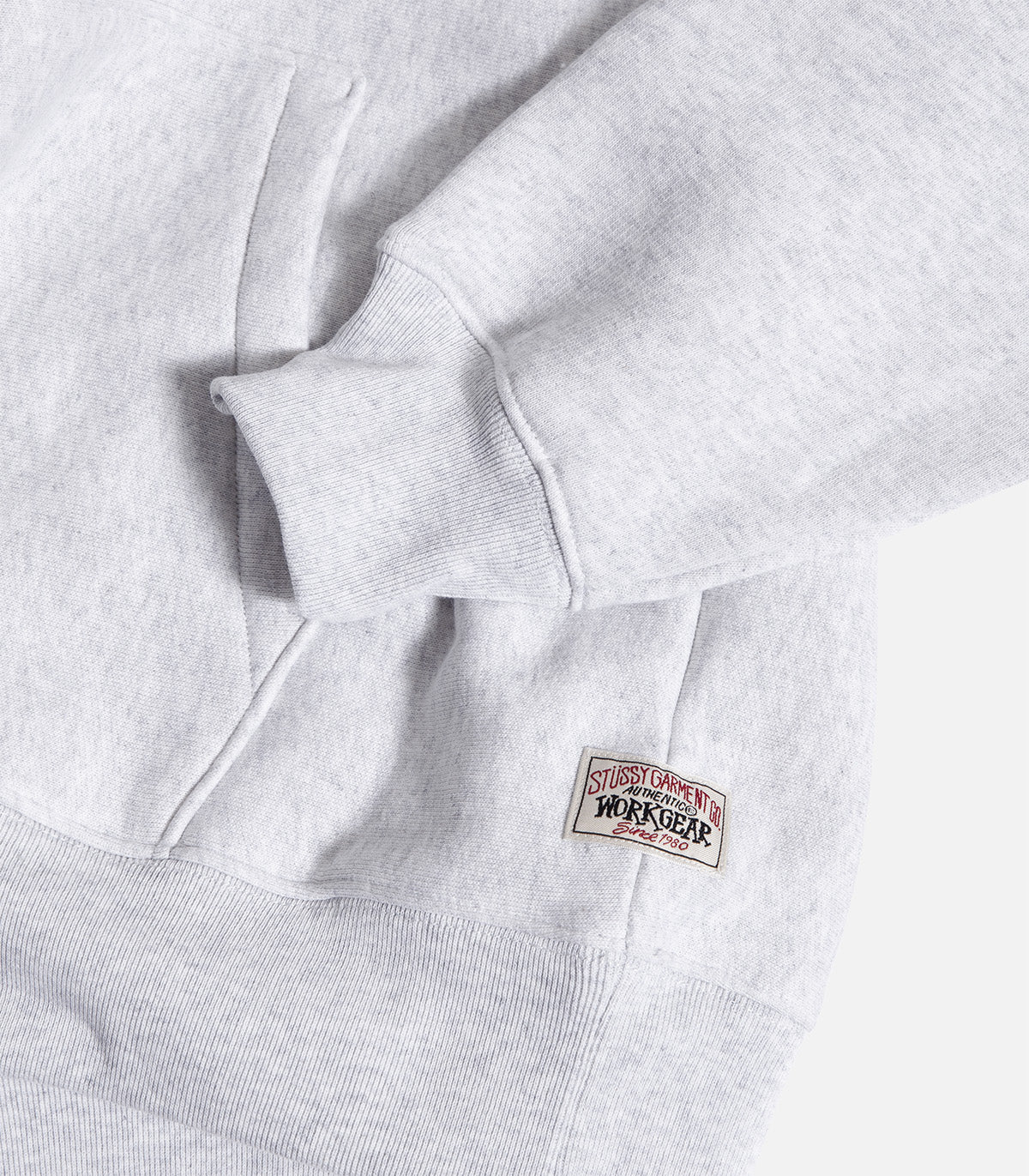 Stussy Fleece Raglan Hooded Sweatshirt - Image 2